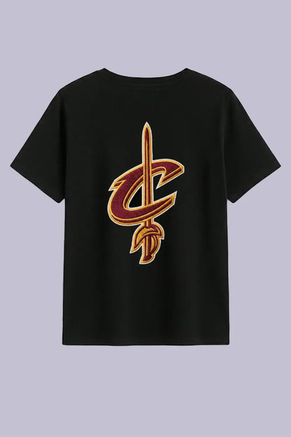 Cavaliers Embroidered Black T-Shirt