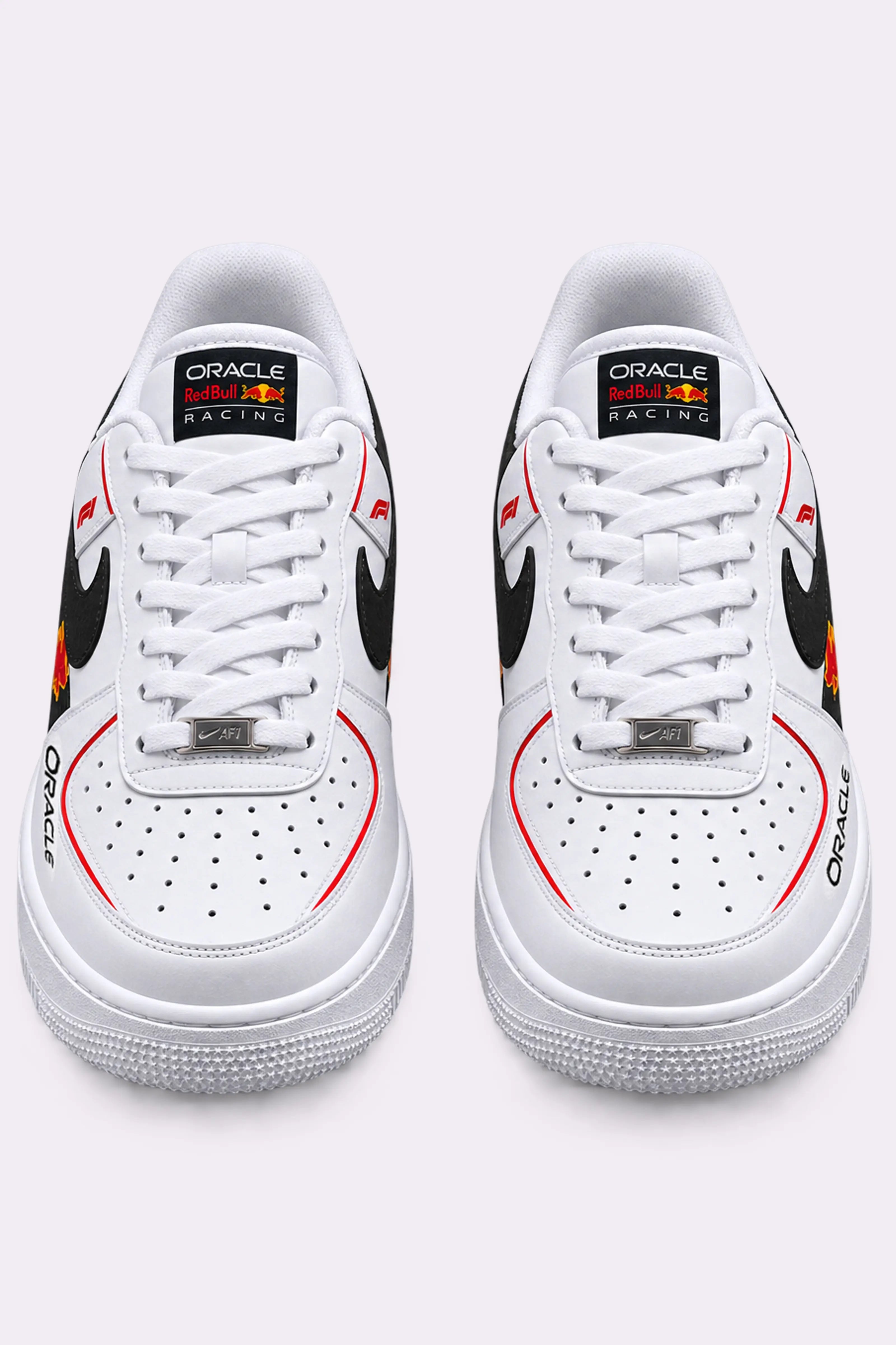 Oracle Red Bull Hand Painted Sneakers