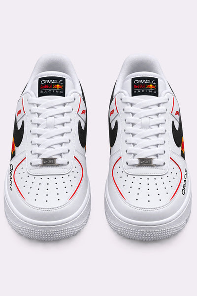 Oracle Red Bull Hand Painted Sneakers