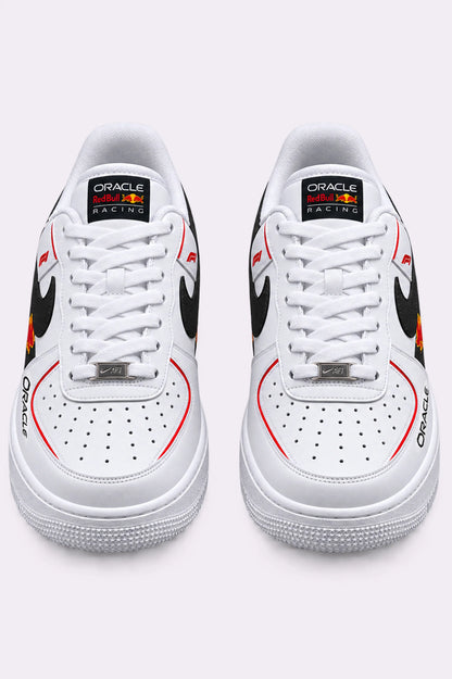 Oracle Red Bull Hand Painted Sneakers