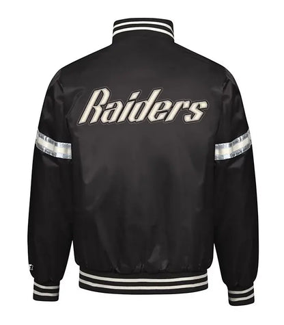 Aaron Las Vegas Raiders Satin Varsity Jacket