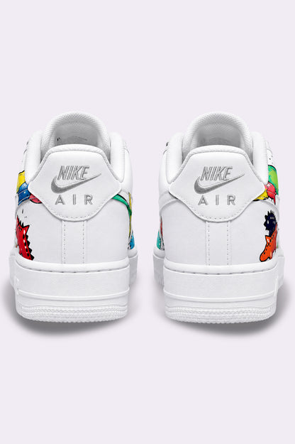 Hand Painted Dinosaur AF1 Sneakers