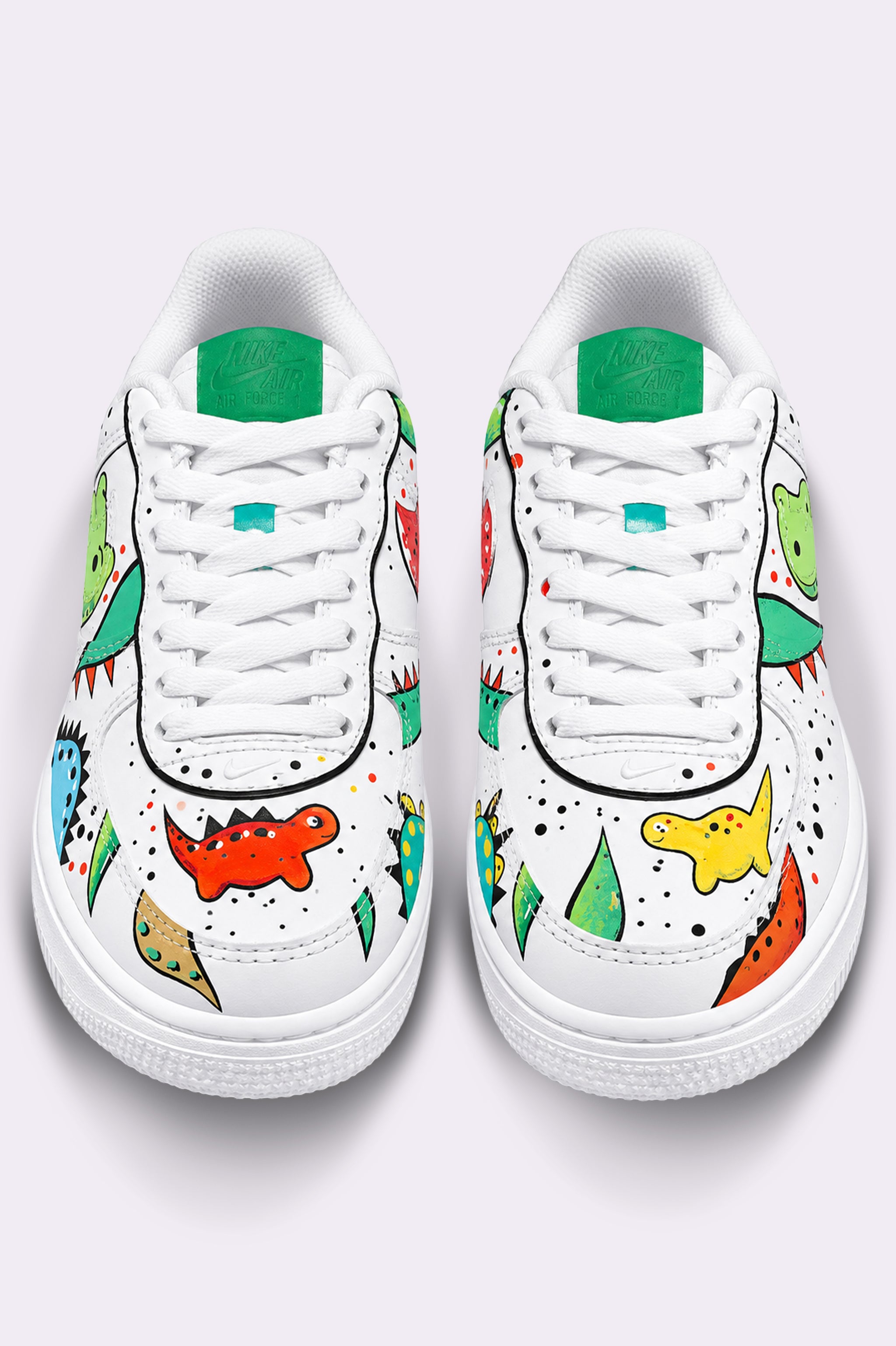 Hand Painted Dinosaur AF1 Sneakers