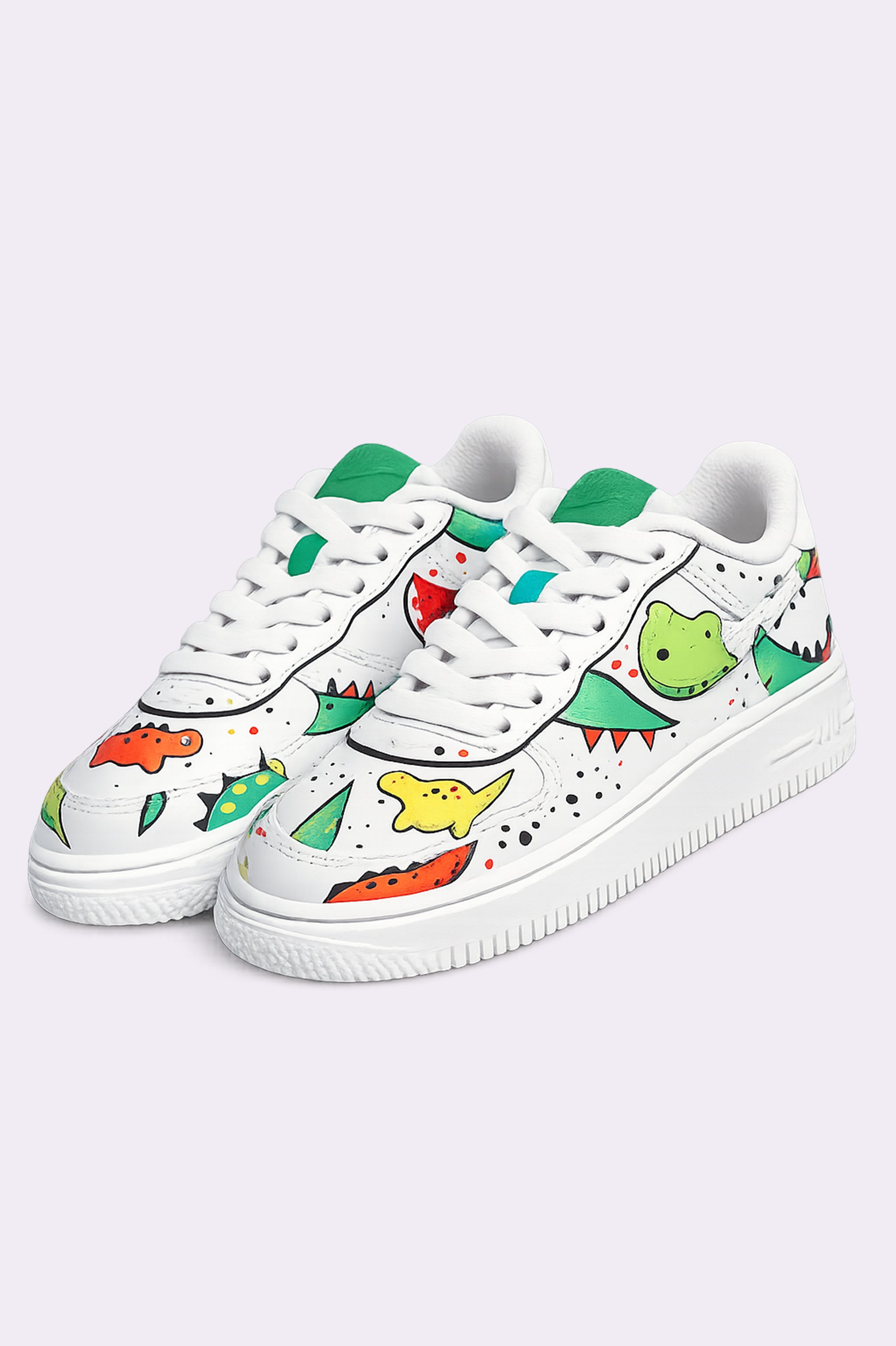 Hand Painted Dinosaur AF1 Sneakers
