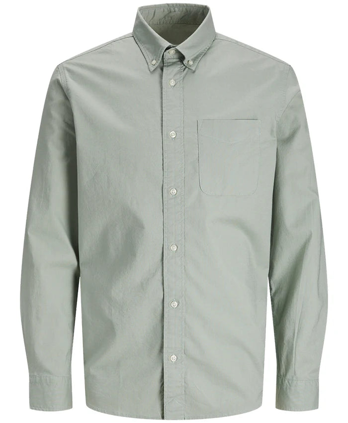 Aqua Gray Button Down Casual Shirt