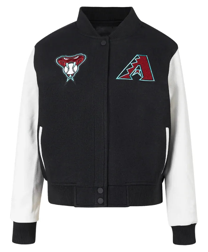 Arizona Diamondbacks Classic Leather Sleeves Varsity Jacket