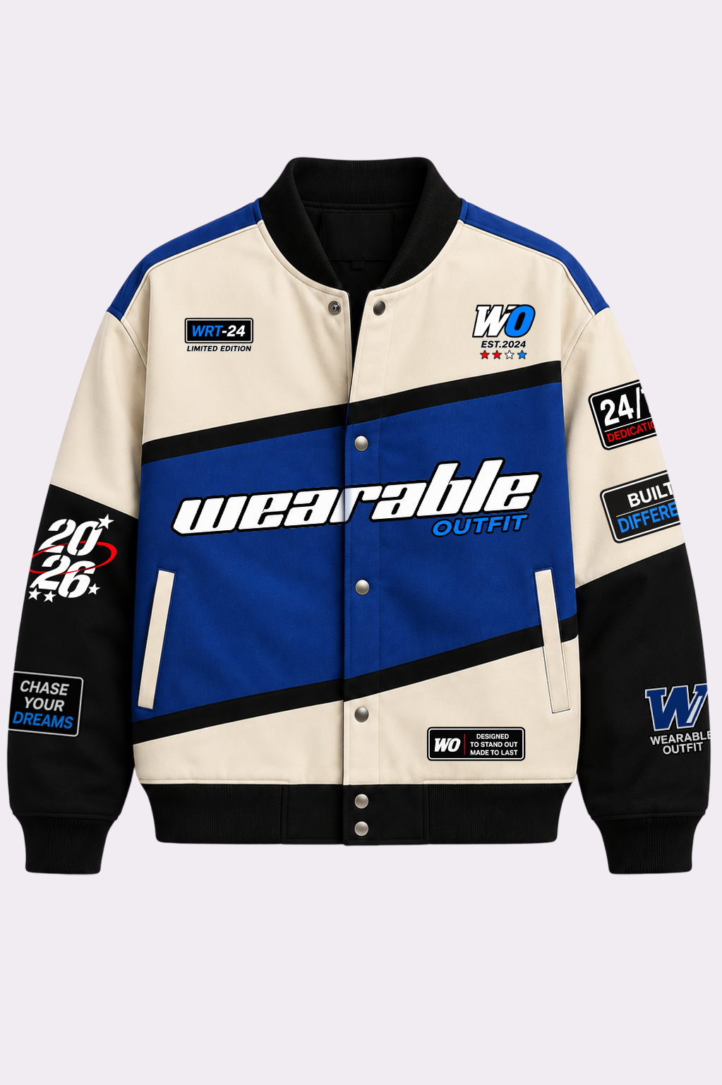 Streetwear Racing Motorsport Varsity Jacket