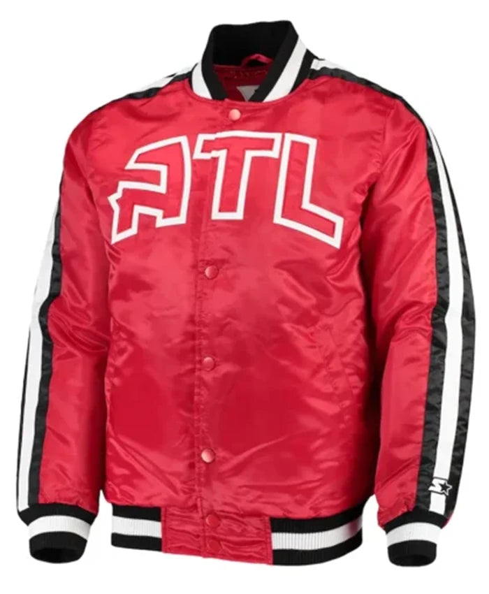 Atlanta Hawks The Offensive Red Varsity Jacket