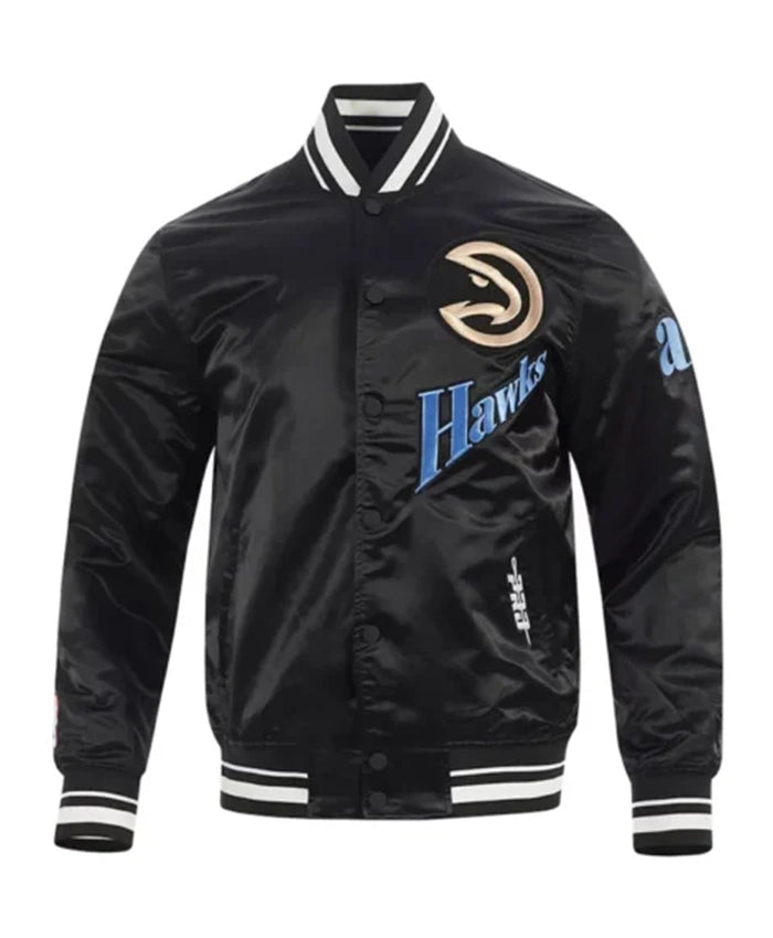 Atlanta Hawks 2025 City Edition Chenille Black Varsity Jacket