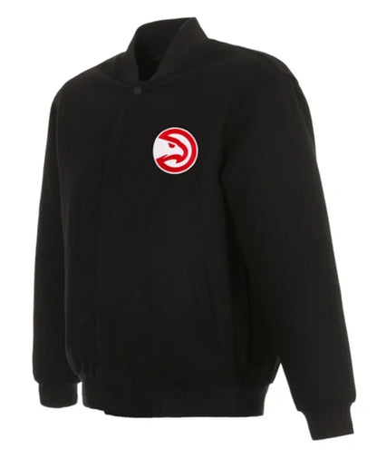 Atlanta Hawks Black Varsity Jacket