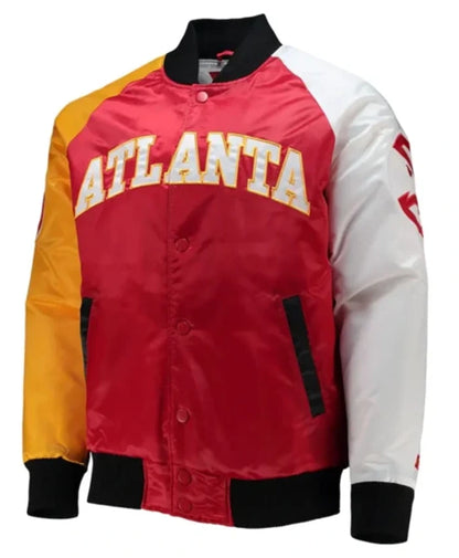 Atlanta Hawks Tricolor Starter Varsity Jacket