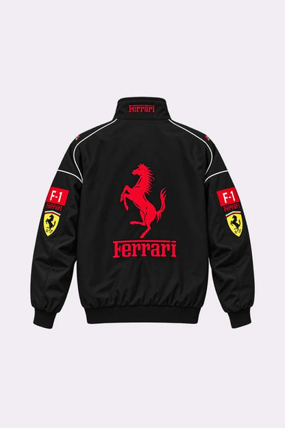Authentic Ferrari F1 Black Racing Jacket