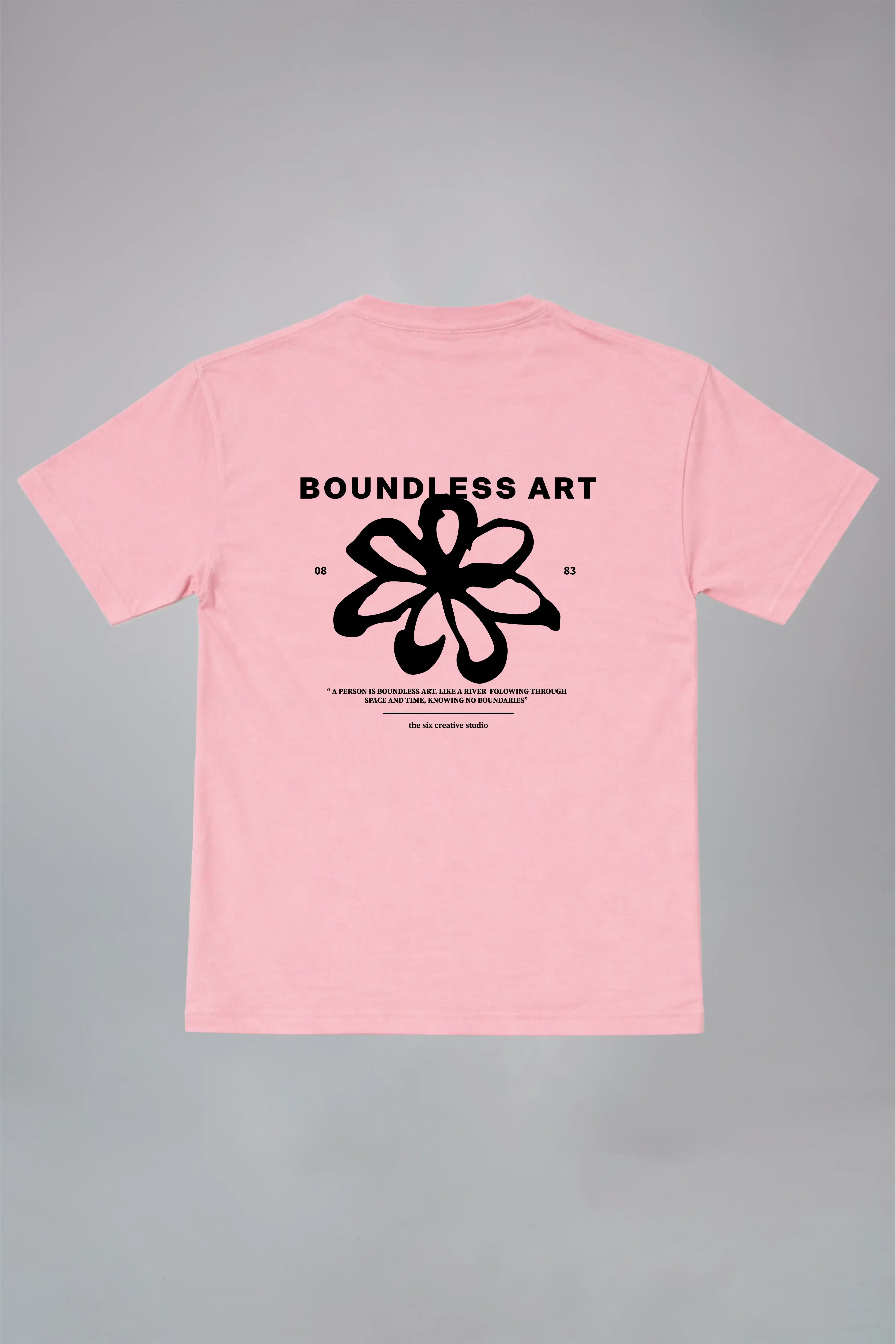 Boundless Art Red Oversized T-Shirt