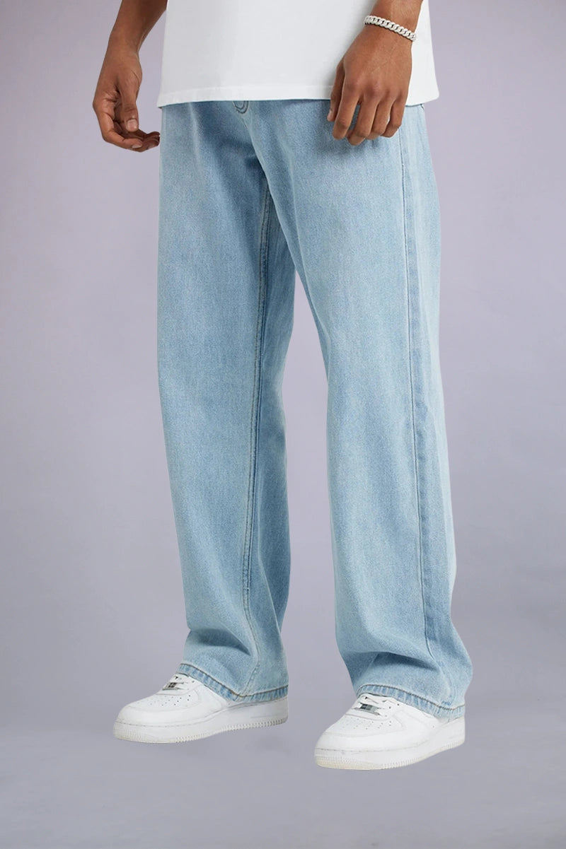 Light Blue Baggy Fit Jeans