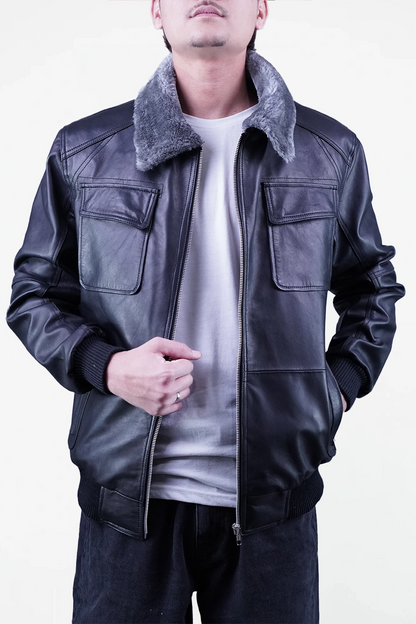 Bomber Leather Jacket