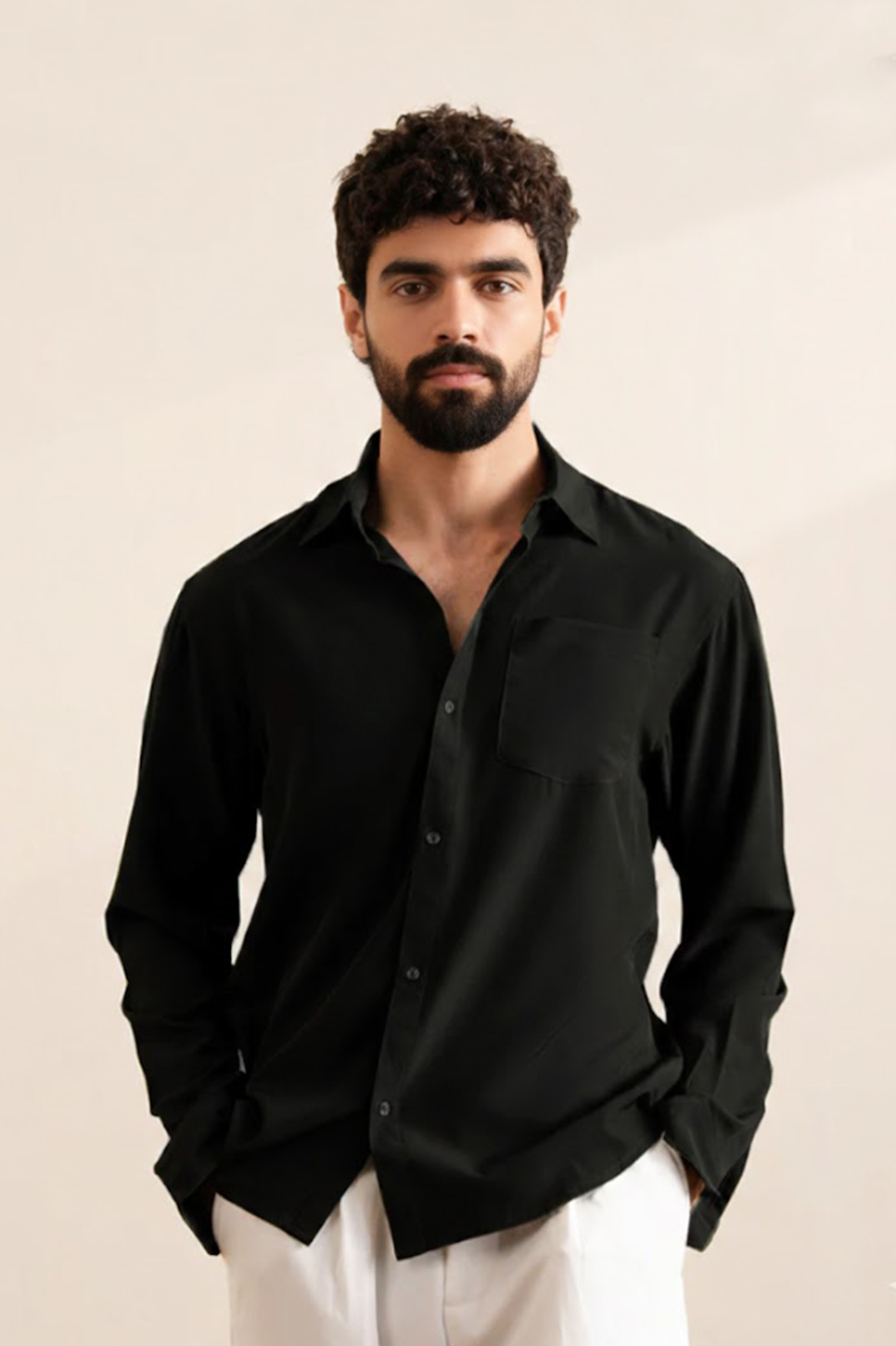 Black Classic Sleek Shirt