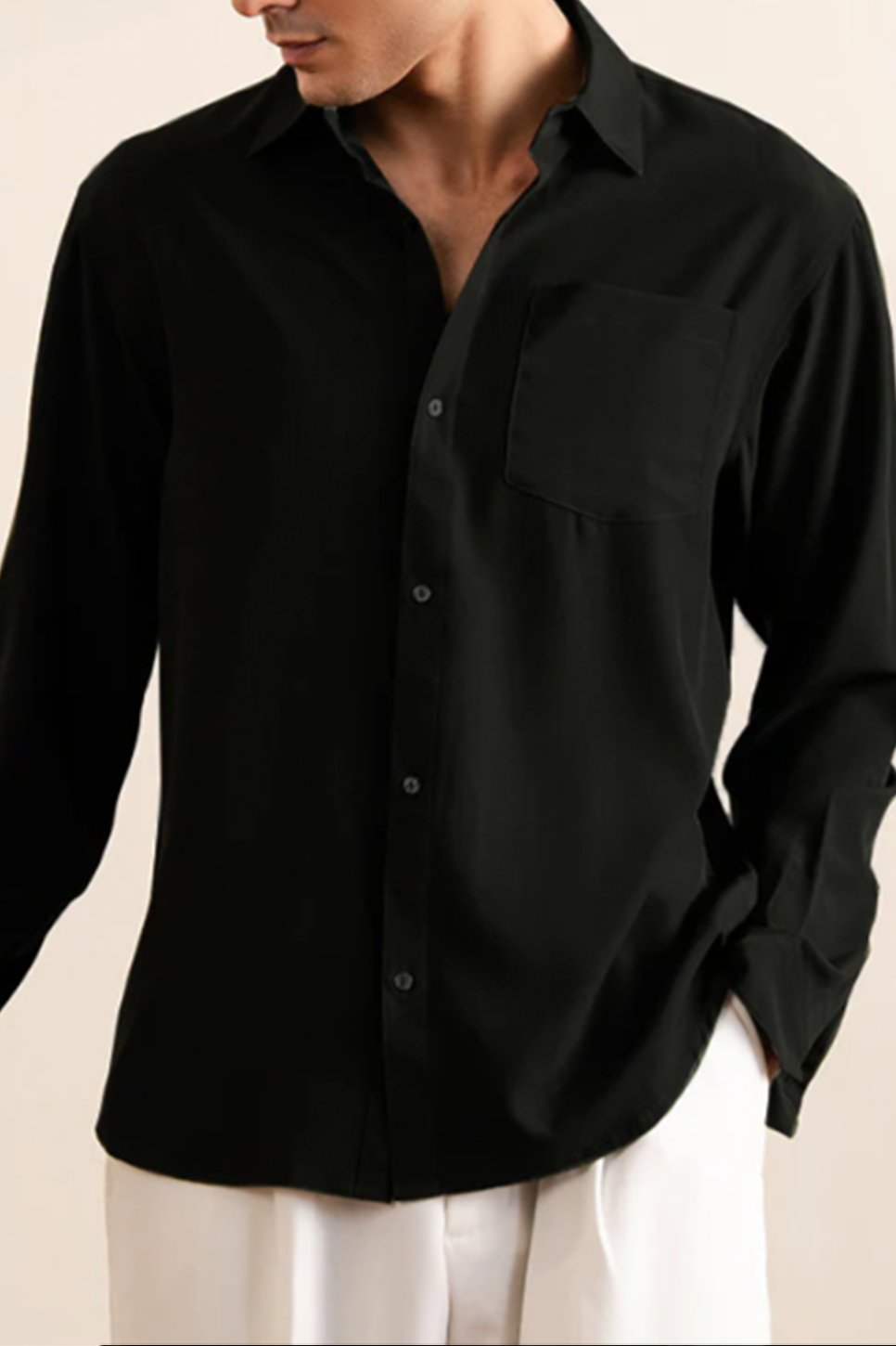 Black Classic Sleek Shirt