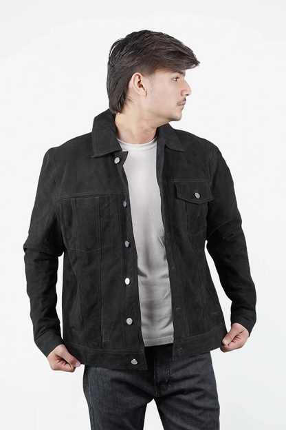 Suede Trucker Jacket