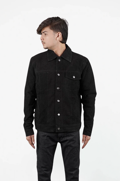 Suede Trucker Jacket