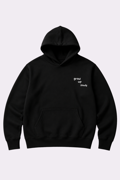 Little Flower Black Pullover Hoodie