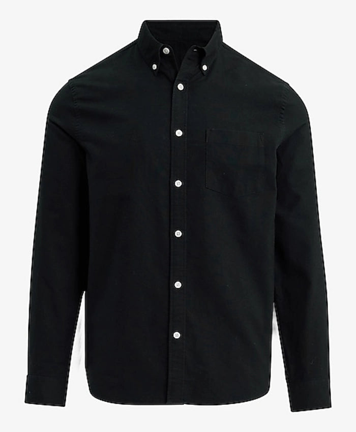 Black Button Down Casual Shirt