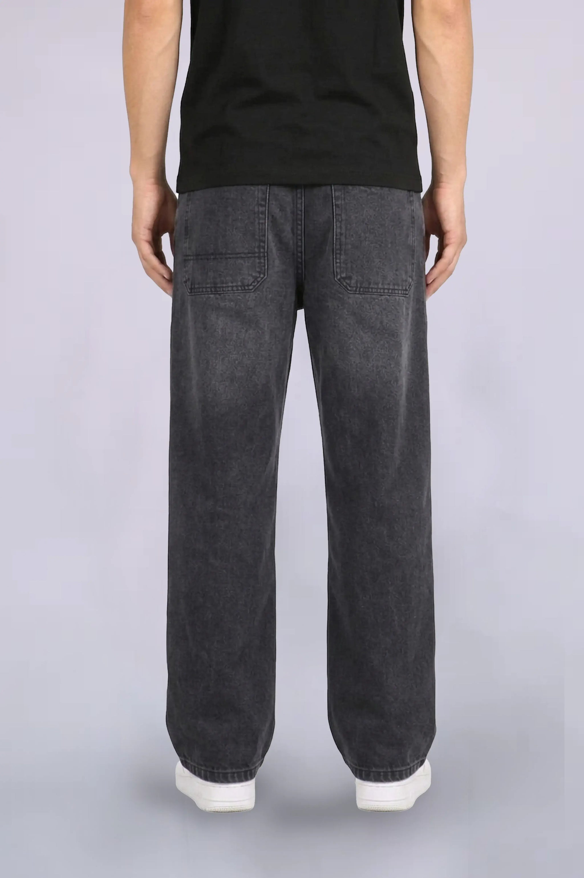 Black Graffiti Baggy Jeans