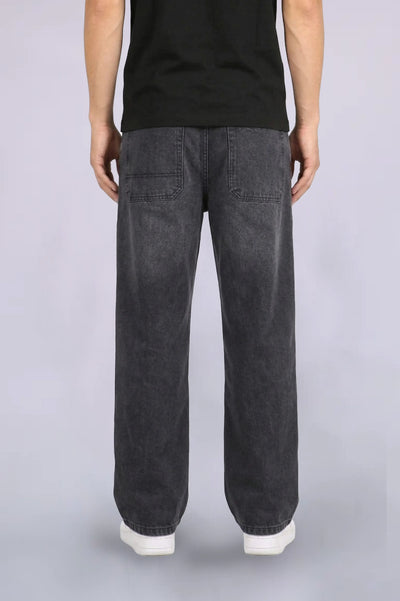 Black Graffiti Baggy Jeans