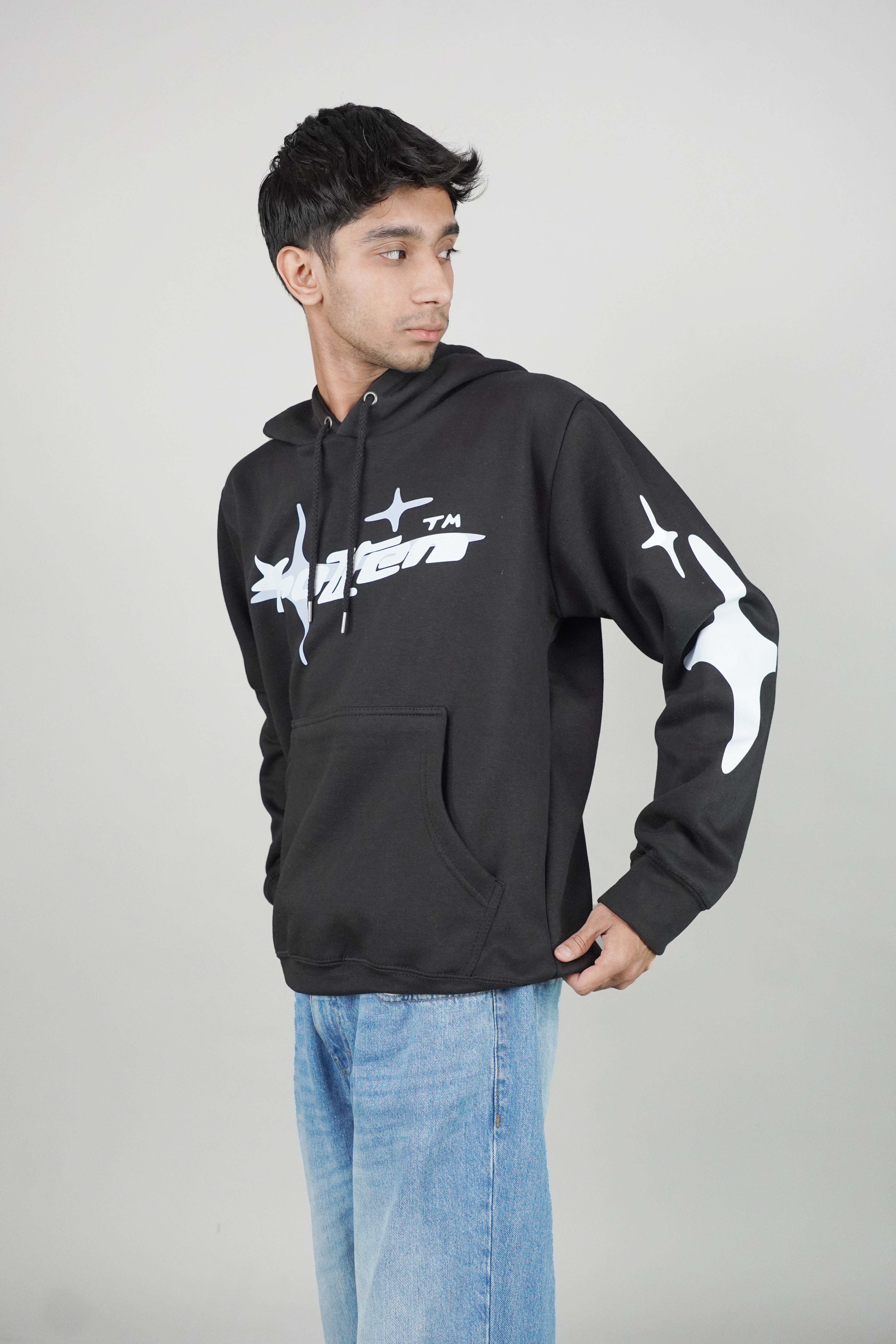 Black Pullover Hoodie-Unisex