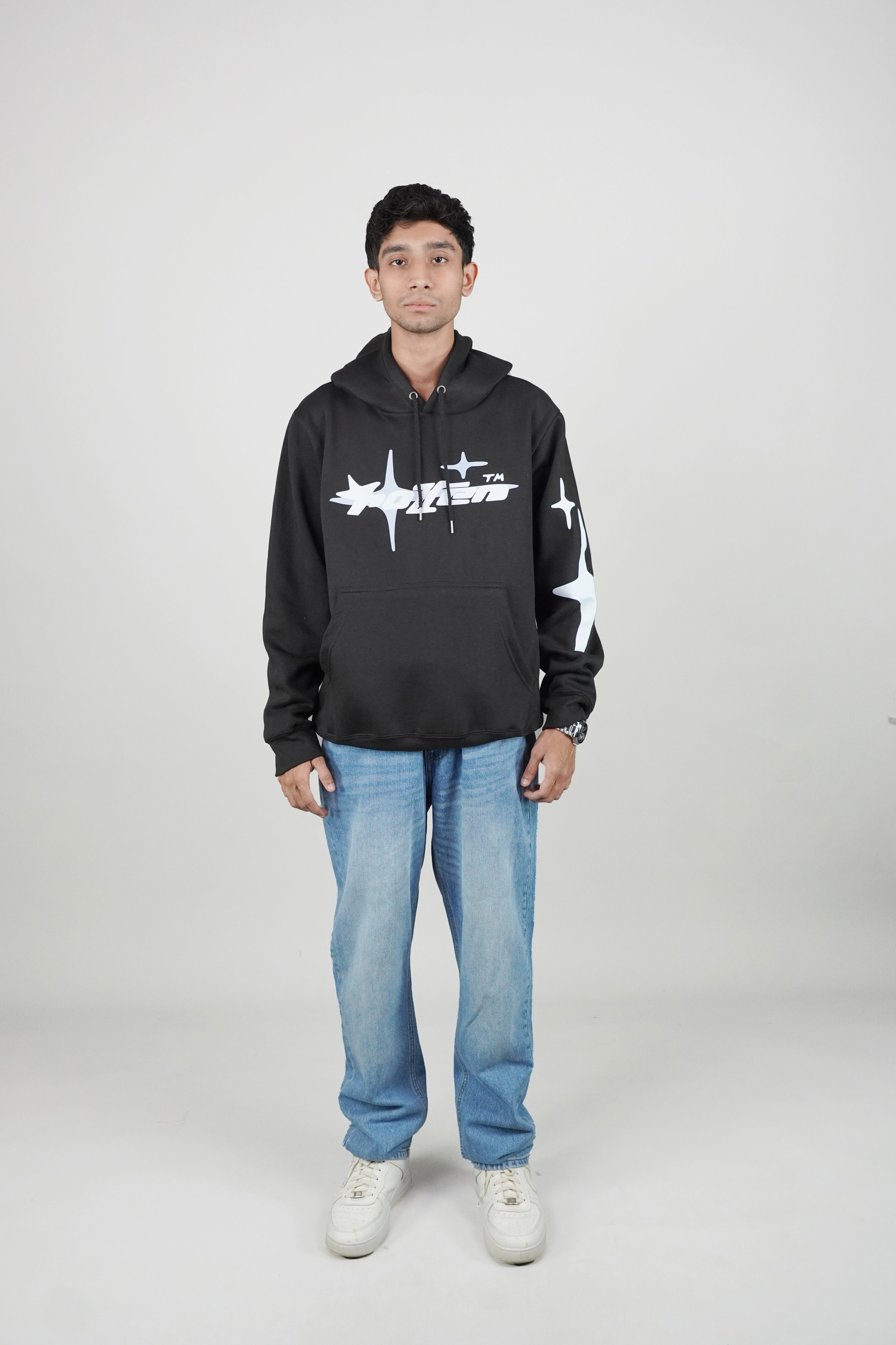 Black Pullover Hoodie-Unisex