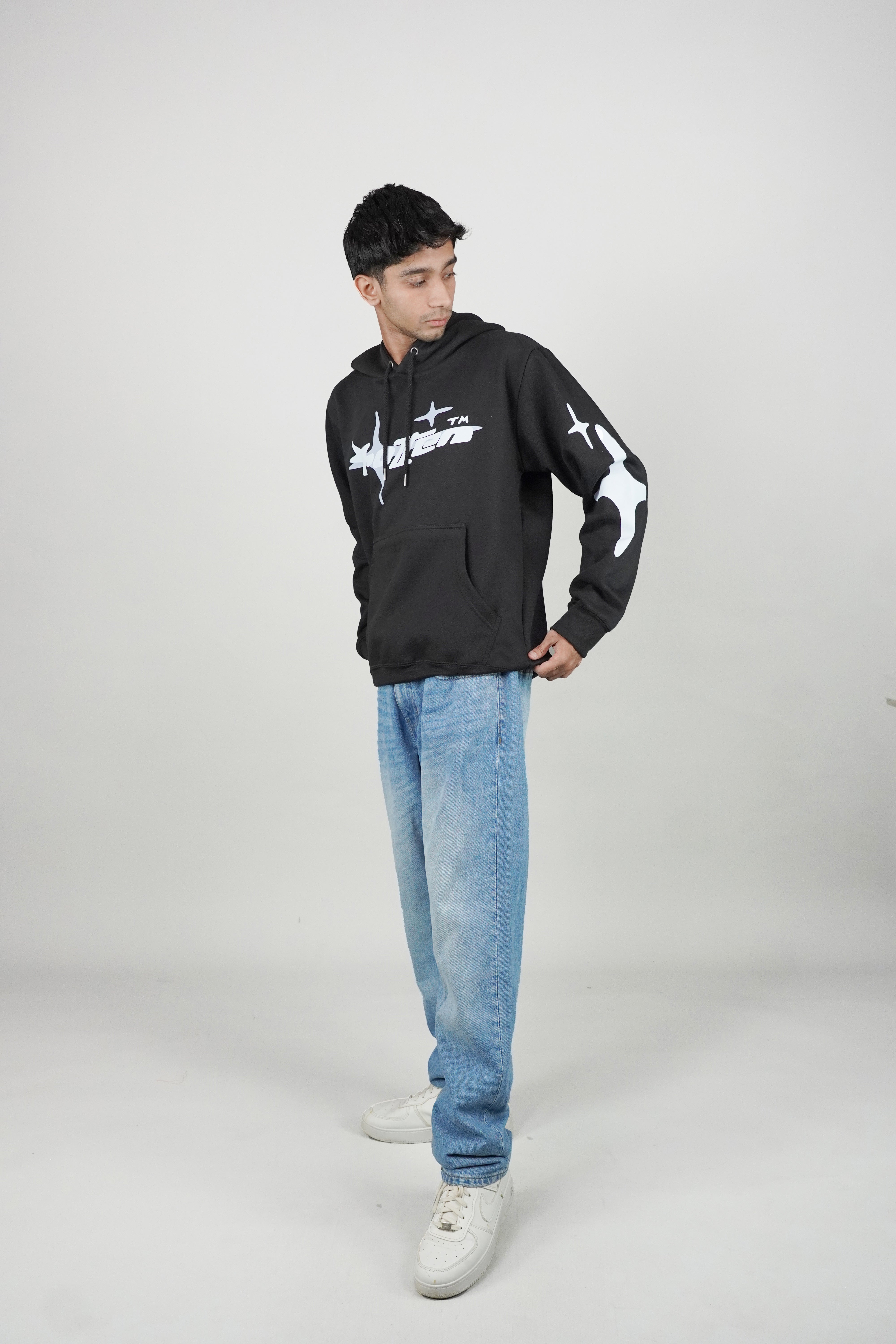 Black Pullover Hoodie-Unisex