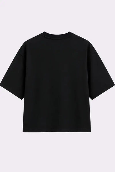 Panther on Vacation Black T-Shirt - back view