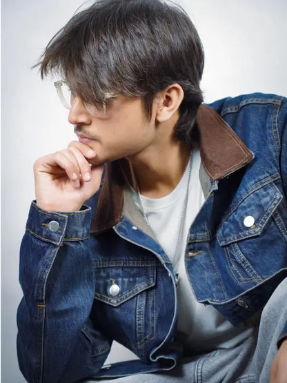 Men's Blue Denim Truck Jacket