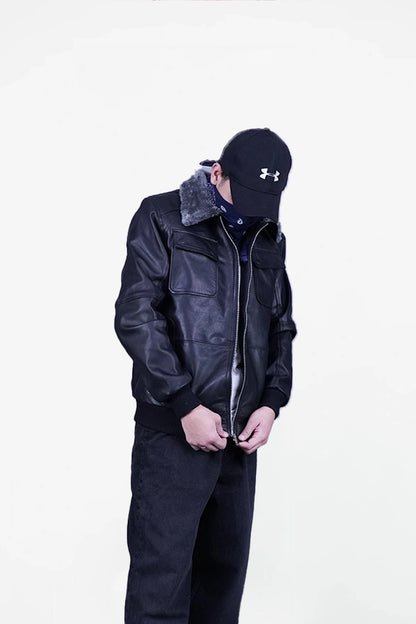 Bomber Leather Jacket
