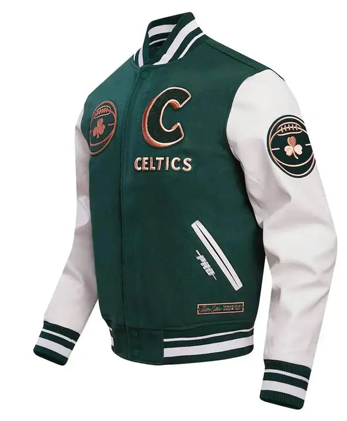 Boston Celtics City Edition Wool Varsity Jacket