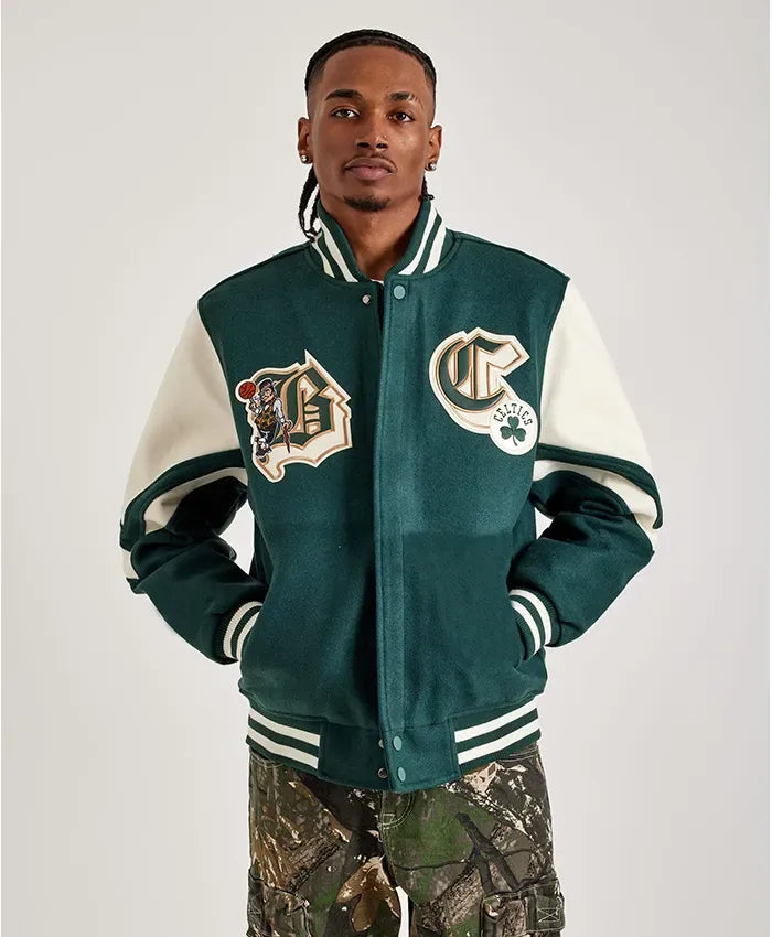Boston Celtics Green Varsity Jacket