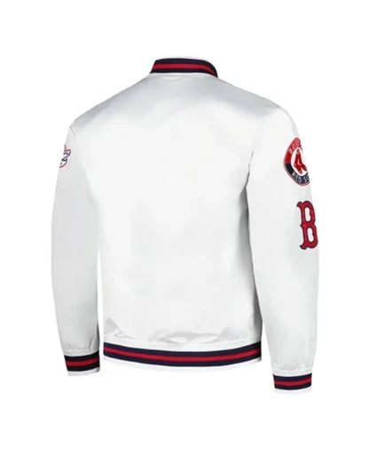 Boston Red Sox City Collection White Varsity Jacket