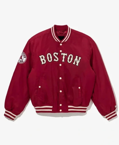 Boston Red Sox Cooperstown Red Varsity Jacket