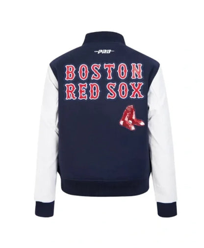 Boston Red Sox Game Day Classics Navy Blue Varsity Jacket