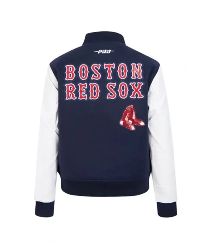 Boston Red Sox Game Day Classics Navy Blue Varsity Jacket