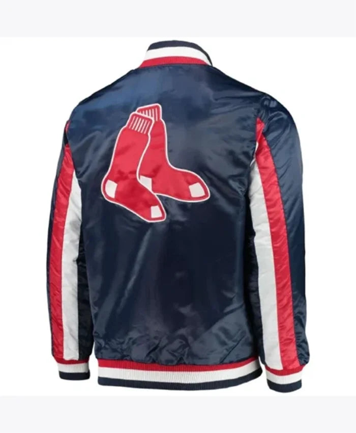 Boston Red Sox Navy Blue Letterman Varsity Jacket