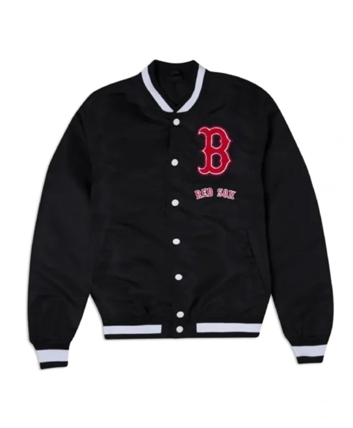 Boston Red Sox Logo Select Black Varsity Jacket