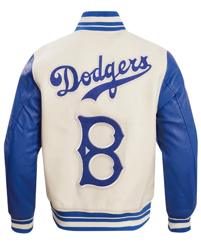 Brooklyn Dodgers Retro Classic Rib Wool Varsity Jacket