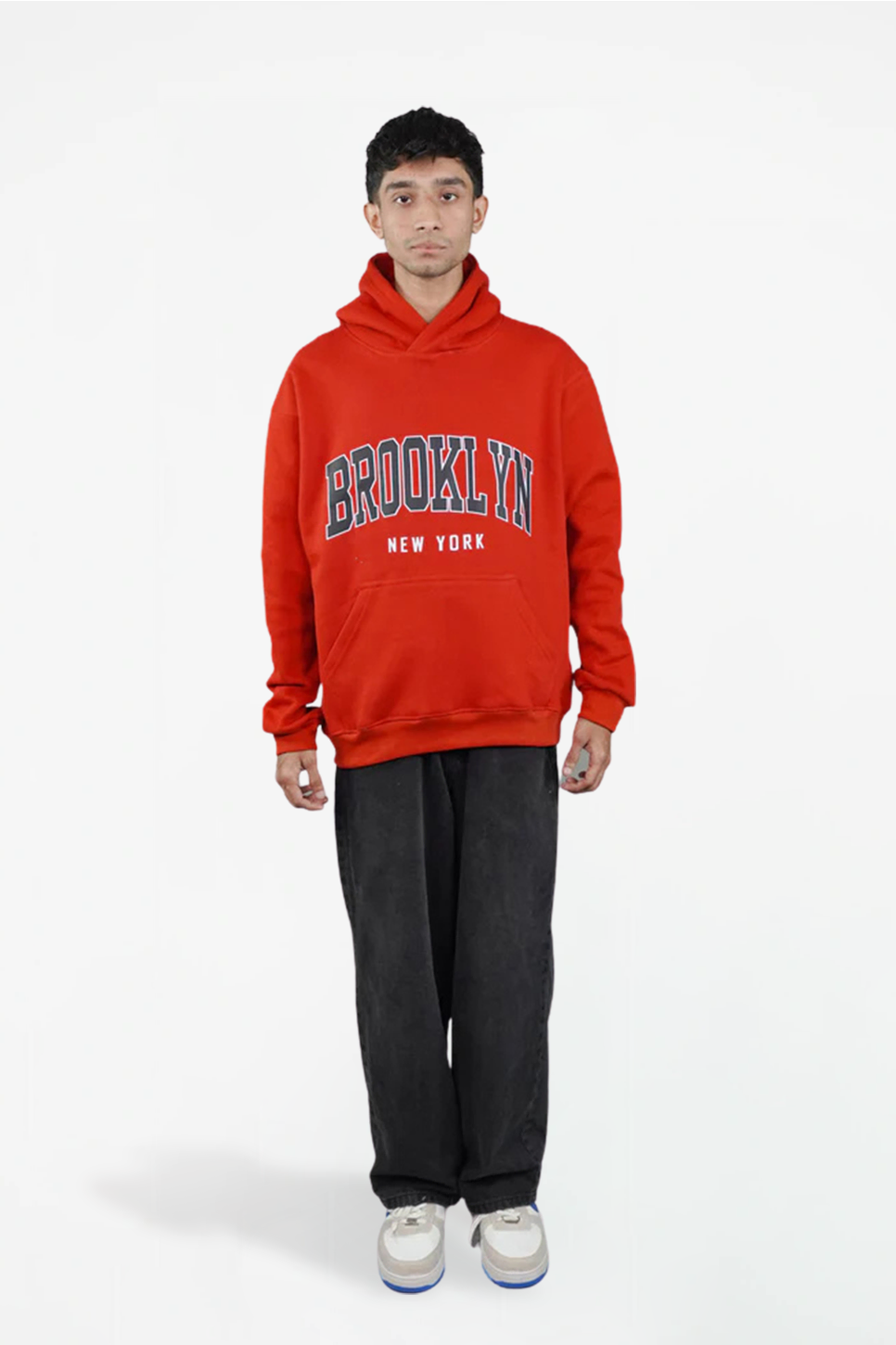 Brooklyn Red Pullover Hoodie