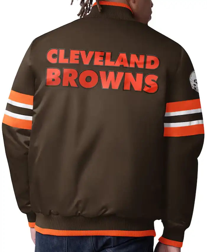 Browns Starter Black Varsity Jacket