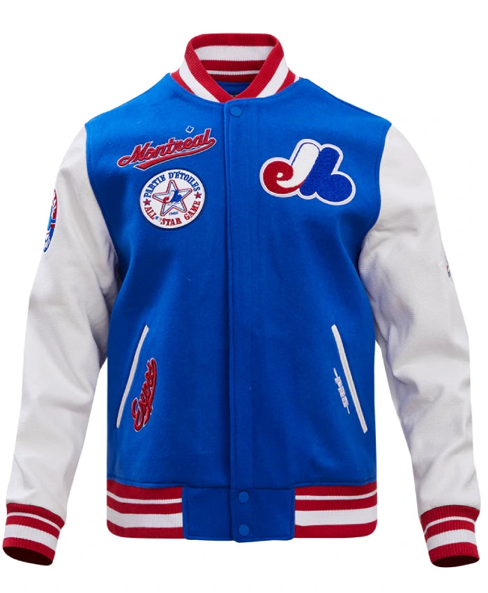 Montreal Expos Retro Classic Rib Wool Varsity Jacket