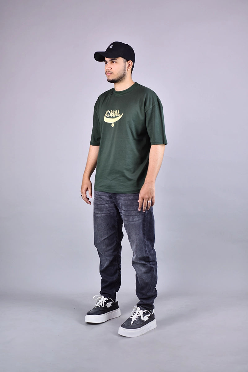 CHAL Graphic  Green Tee