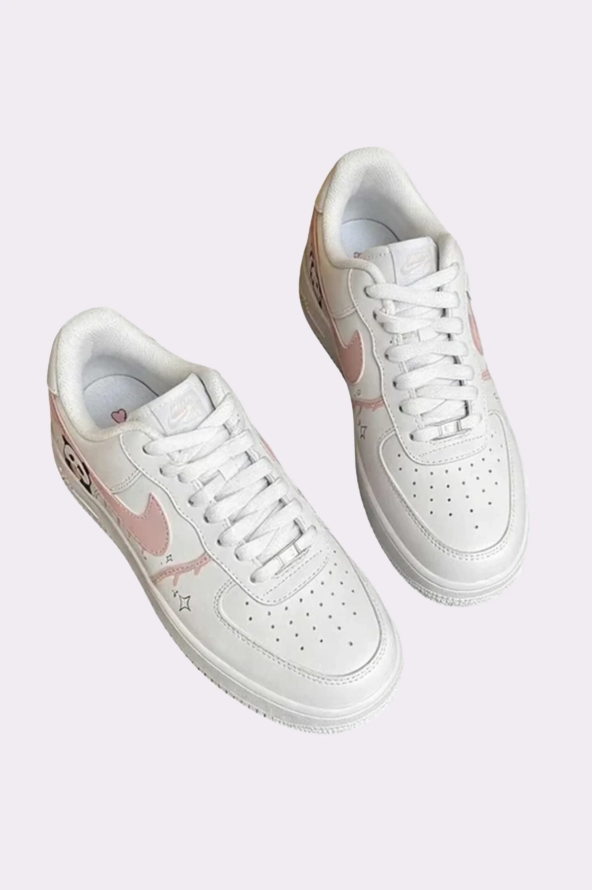 Custom AF1 Cute Panda Sneakers