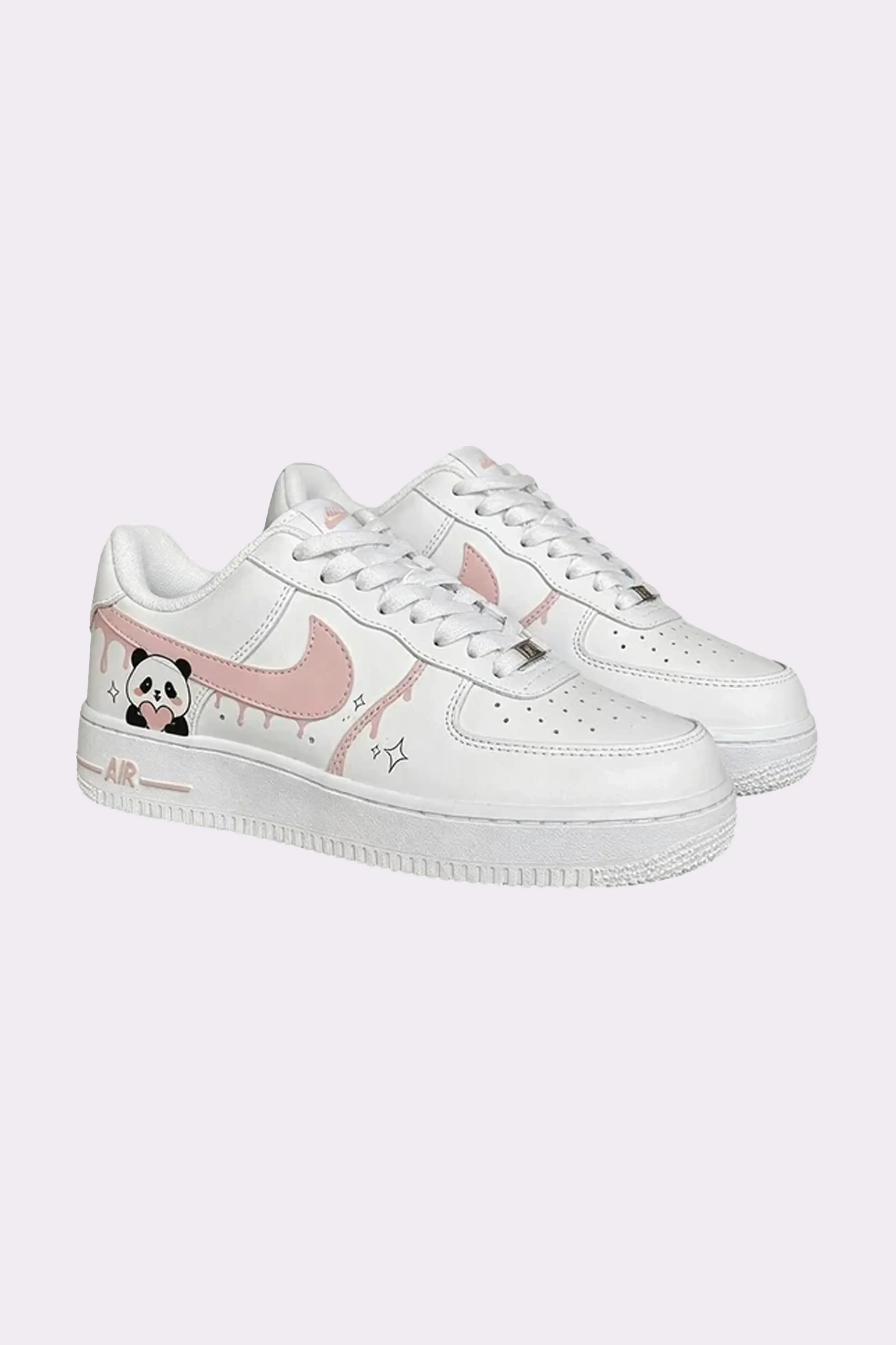 Custom AF1 Cute Panda Sneakers