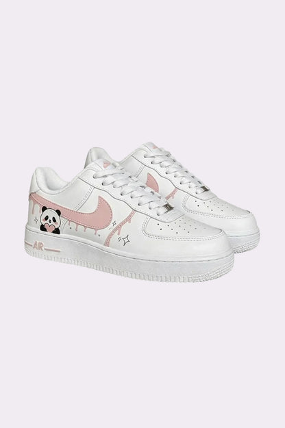 Custom AF1 Cute Panda Sneakers