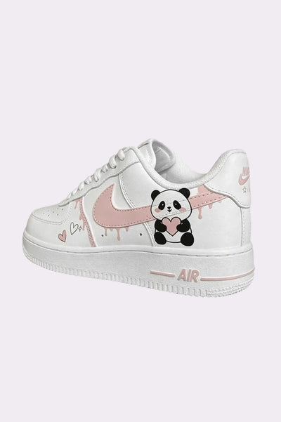 Custom AF1 Cute Panda Sneakers